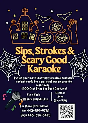 Sips, Strokes & Scary Good Karaoke
