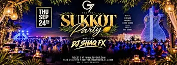 Sukkot Party at G7 Rooftop September 24th Thursday