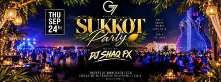 Sukkot Party at G7 Rooftop September 24th Thursday