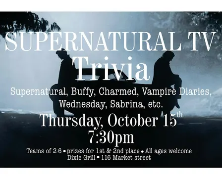 Supernatural TV Trivia @ Dixie Grill