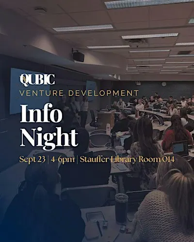 Info Night - QUBIC Venture Development Program