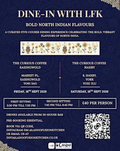 DINE-IN WITH LFK: Bold North Indian Flavours : Easingwold