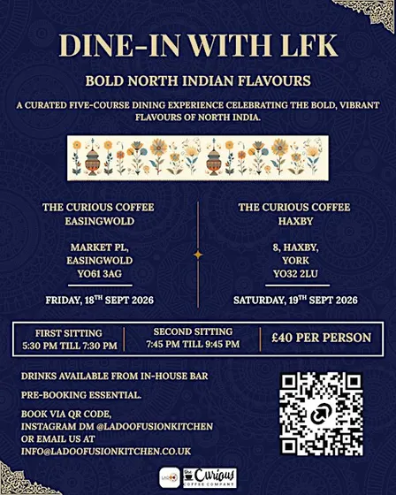 DINE-IN WITH LFK: Bold North Indian Flavours : Easingwold