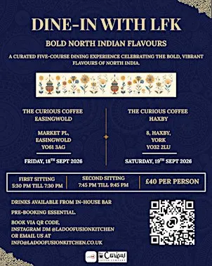 DINE-IN WITH LFK: Bold North Indian Flavours : Easingwold