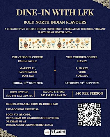 DINE-IN WITH LFK: Bold North Indian Flavours : Easingwold