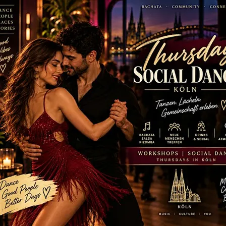 Donnerstag social Night Köln – Tanzen & Zeit zu zweit