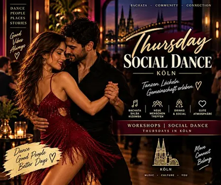 Donnerstag social Night Köln – Tanzen & Zeit zu zweit
