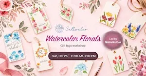 Watercolor Florals Gift Tag Workshop