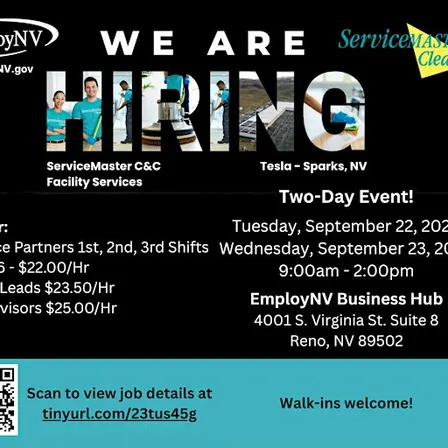 ServiceMaster Clean Hiring Event - Reno