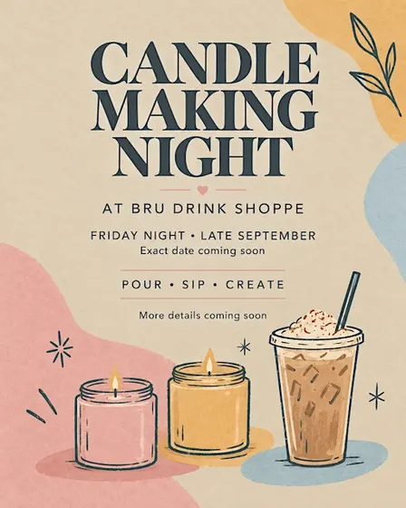 Candle making at Bru