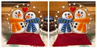 SnowGlobe Fused Glass Art Workshop - Brighton