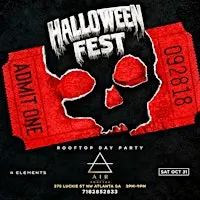 Halloween Fest Rooftop Day Party at Air Rooftop Lounge