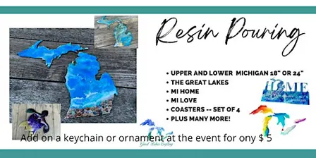 Belleville Resin Pour Upper/Lower Michigan (325+ Shapes to Choose From)