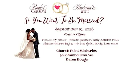 SO YOU WANT TO BE MARRIED?
