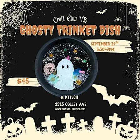 Ghost Trinket Dish- Kitsch
