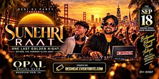 Desi Heat - Sunehri Raat | North × South Desi Night | Sep 18 | Fri | Opal
