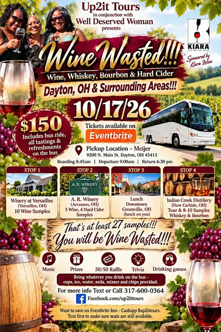 Wine Wasted - Wine, Whiskey, Bourbon & Hard Cider (Dayton, OH) October 17