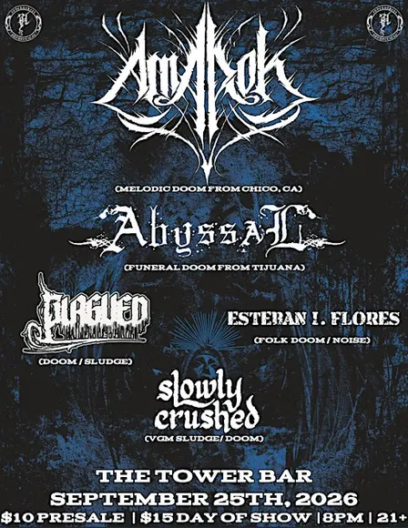 Amarok, Abyssal, Plagued, Esteban I. Flores and Slowly Crushed