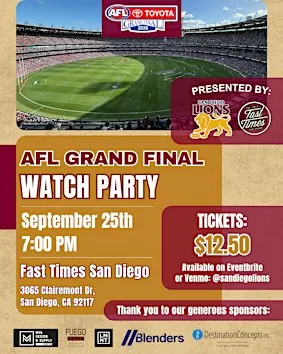 AFL Grand Final Watch Party