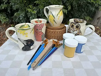 Slow Arts and Crafts Saturdays: Paint a ceramic mug with Christine Pickett
