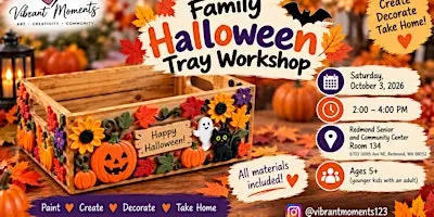 Family Halloween Tray Workshop