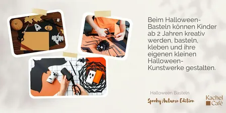 Halloween Basteln – für Kinder ab 2 Jahren