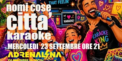 Mix al Karaoke e al gioco ''Nomi, Cose e Città