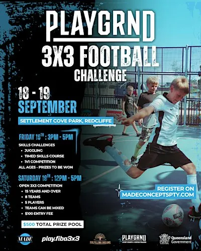 Soccer 3x3 Competition - PLAYGRND Showdown Redcliffe