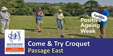 Positive Ageing Week - Try Croquet for men & women over 50 - Passage