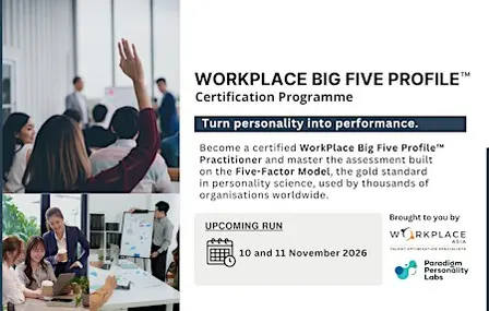 [10 & 11 Nov 2026] WorkPlace Big Five Profile Certification Program