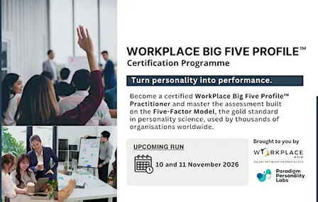 [10 & 11 Nov 2026] WorkPlace Big Five Profile Certification Program