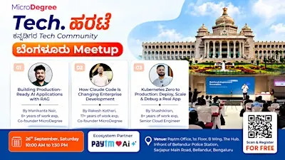 Tech.ಹರಟೆ Bengaluru | Next-Gen Tech for Kannadigas: RAG, AI, DevOps & Claud