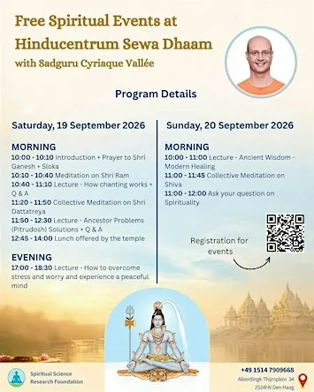 Free Spritual Events Spiritual Science Research Foundation