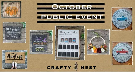 October 20th Public Night at The Crafty Nest