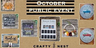 October 20th Public Night at The Crafty Nest