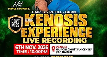 THE KENOSIS EXPERIENCE-LIVE RECORDING BY PRINCE NYAMORI