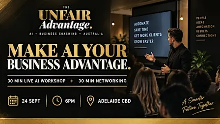 AI for Adelaide (Live Workshop + Networking Event)