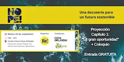 Proyección capítulo 1: "La gran oportunidad" + Coloquio en Casa Orlandai