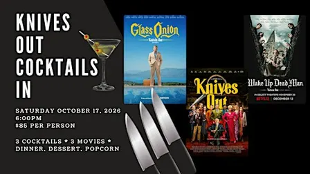 Knives Out Cocktails In - Movie Night & Cocktail Class