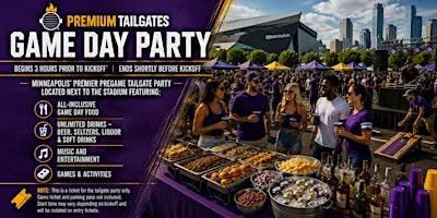 Premium Tailgate Party: Minnesota Vikings vs. Indianapolis Colts