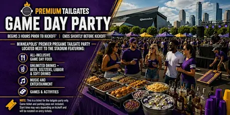 Premium Tailgate Party: Minnesota Vikings vs. Miami Dolphins