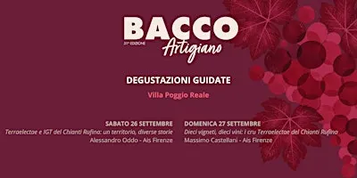 Degustazioni in Villa - 51° Bacco Artigiano