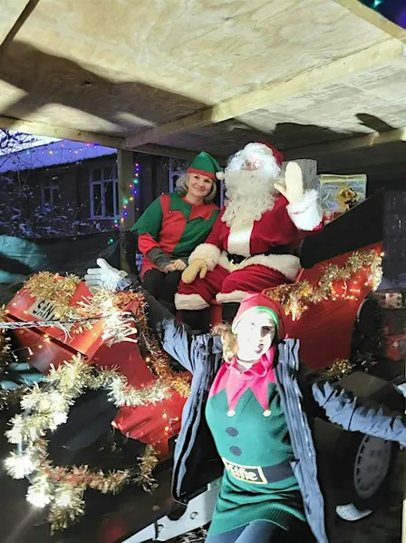 Santa Sleigh and Christmas Festivities
