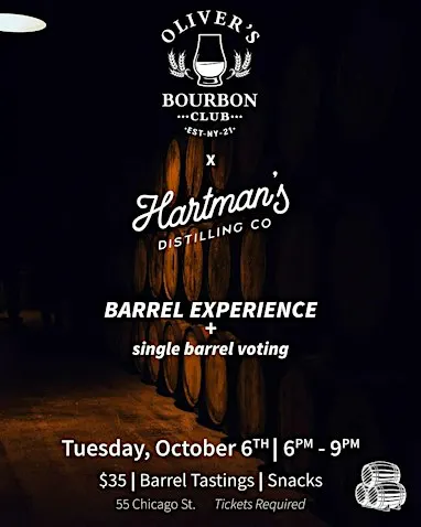 Oliver's Bourbon Barrel Selection at Hartman’s