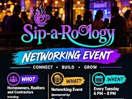 "Sip-a-RoOlogy" Networking Event with Cocktail Hour