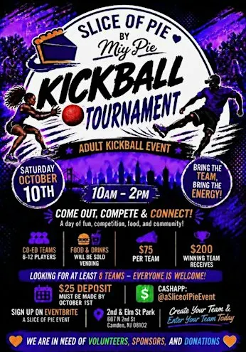 A Slice of Pie Event: Adult Kickball Tournament
