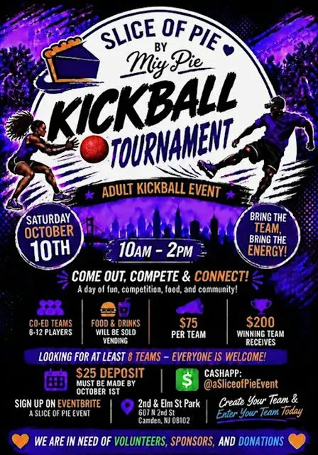 A Slice of Pie Event: Adult Kickball Tournament
