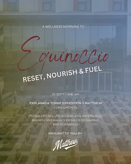 EQUINOCCIO: SWEAT • FUEL • RESET