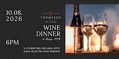 Thompson 31Fifty Wine Dinner