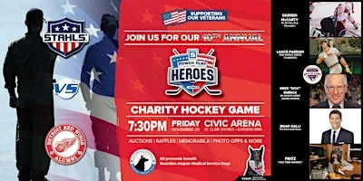 Stahls' Power Play for Heroes Charity Hockey Game 2026